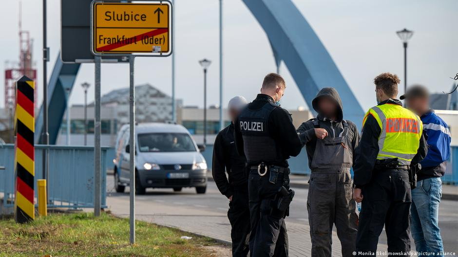 Kontrola policyjna na granicy polsko-niemieckiej
