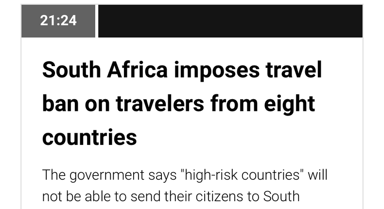 On Sunday, South Africa announced a travel restriction on foreigners from eight countries, including the US. The president said that those foreign nationals already in South Africa would have their visas canceled, and would have to present themselves for COVID-19 testing. A lot was left unclear, and airlines were slashing flights and grounding planes left and right, so we decided it was prudent to get out of the country as soon as possible.