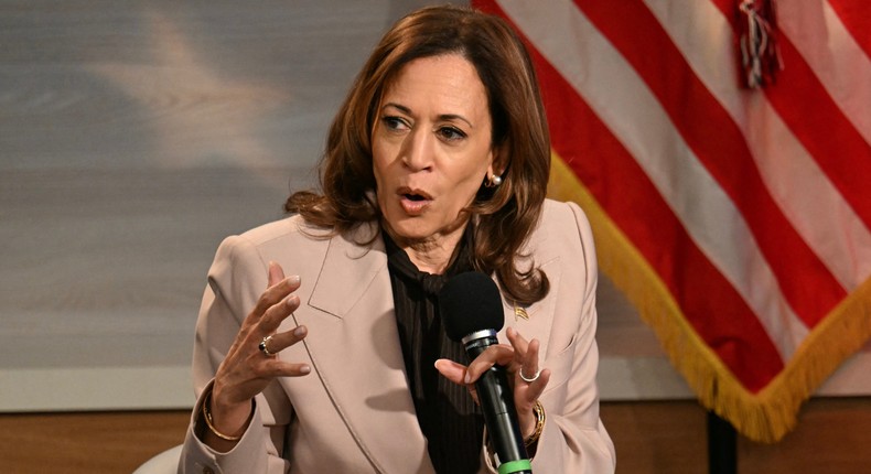 Vice President Kamala Harris during an interview with the National Association of Black Journalists expressed confidence in the Secret Service.JIM WATSON/AFP via Getty Images