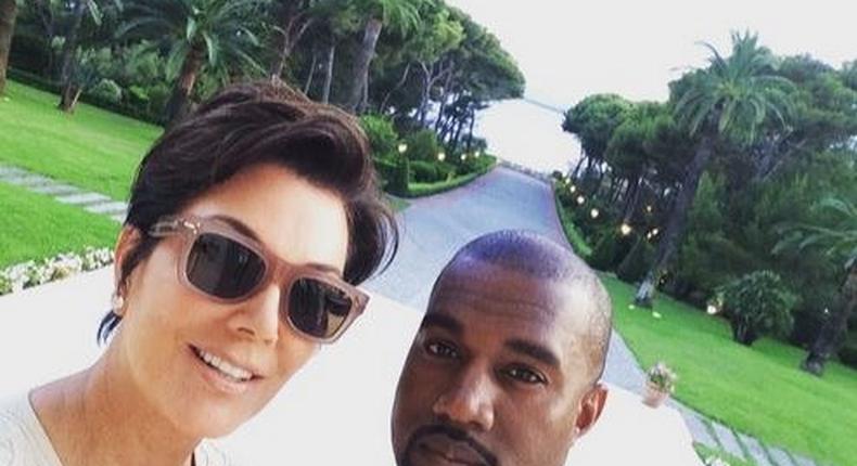 Kris Jenner and Kanye West