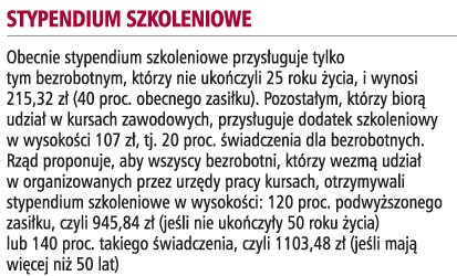 Stypendium szkoleniowe