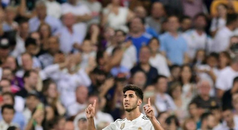 Marco Asensio's goal moved Real Madrid above Barcelona at the top of La Liga