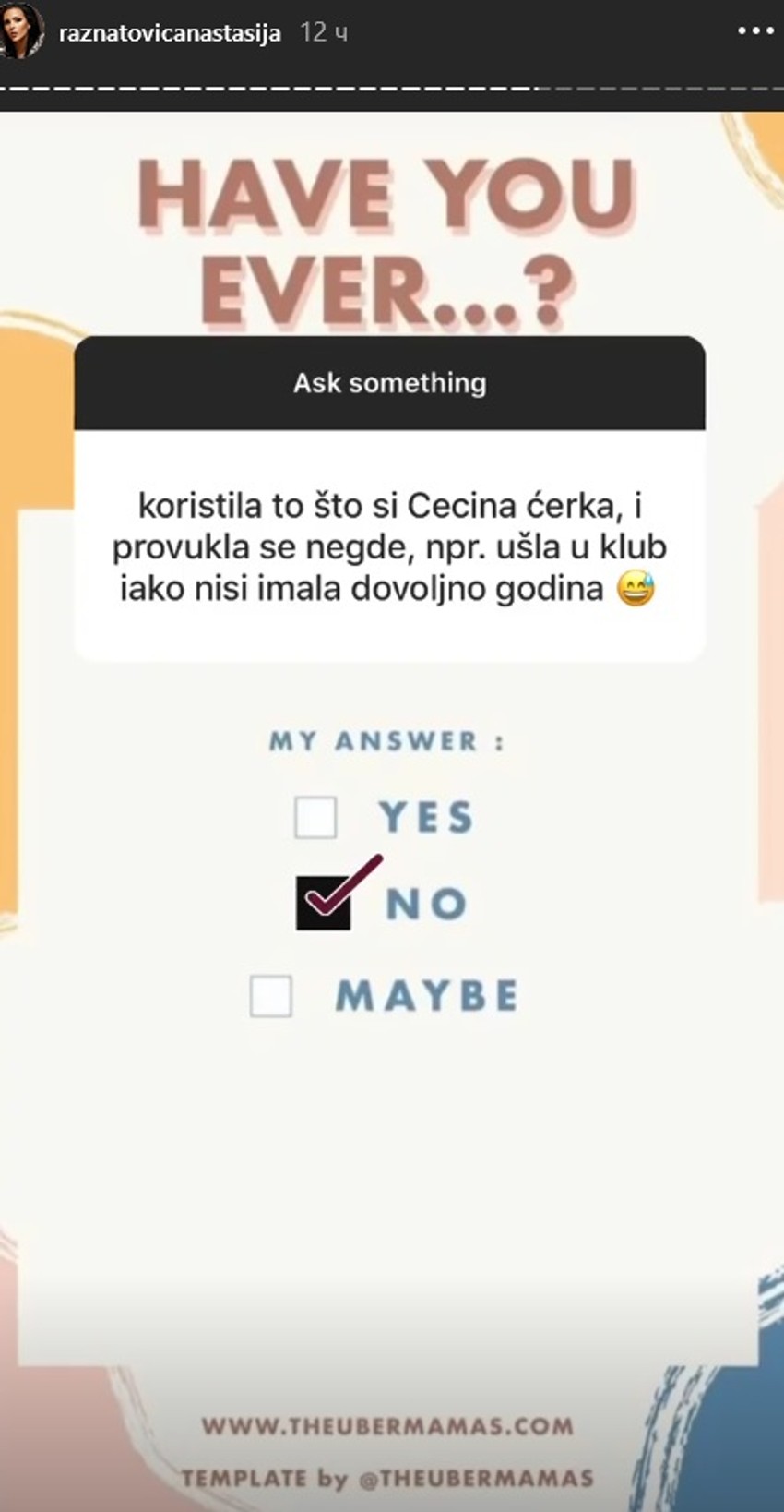 Anastasija Ražnatović odgovara na pitanja