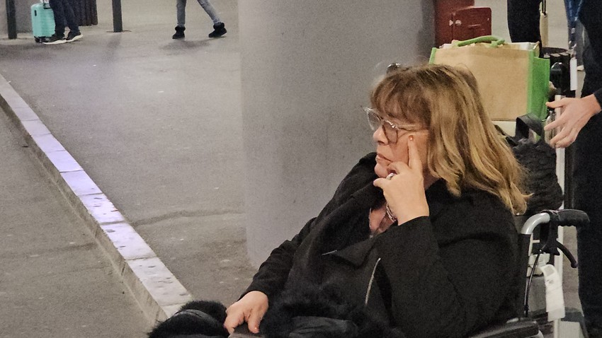 Vesna Čipčić na aerodromu