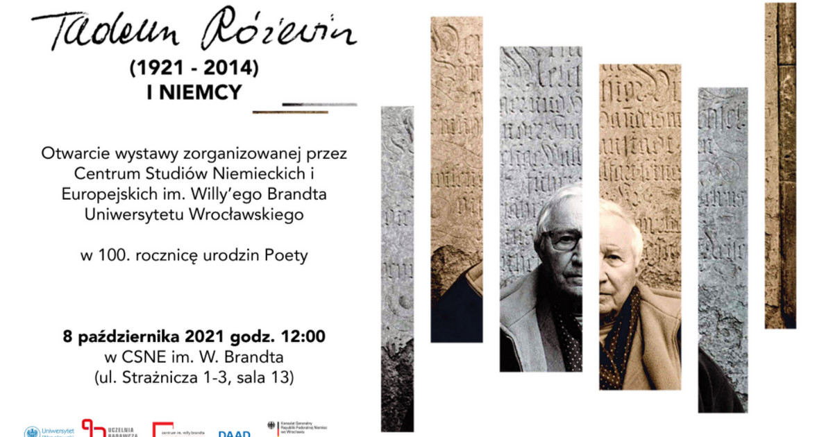 Breslau: Ausstellung „Tadeusz Różewicz (1921-2014) und Deutschland“ ab Freitag