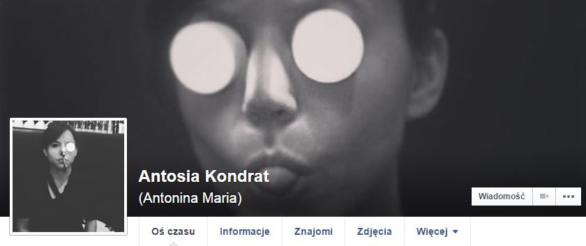 Antonina Turnau zmieniła nazwisko na Kondrat na facebooku