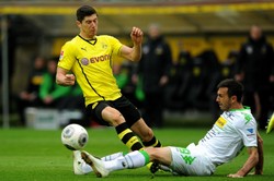 Liga niemiecka: Robert Lewandowski jest zły po porażce z Gladbach