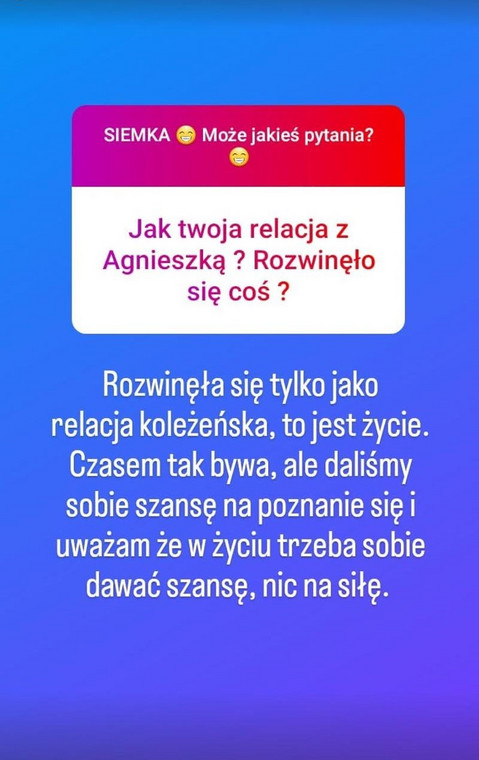 Mateusz z "Rolnik szuka żony" o relacji z Agnieszką 