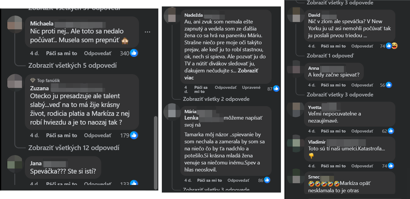 Ľudia na sociálnej sieti skritizovali spev Tamary Kramar. 