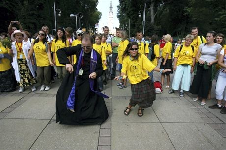 14.08.07 czestochowa, pielgrzymka przybyla do czestochowy