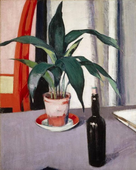 „Aspidistra z butelką na stole” Francis Campbell Boileau Cadell (1883–1937)