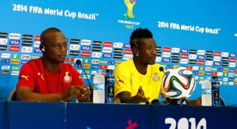 Kwesi Appiah and Asamoah Gyan