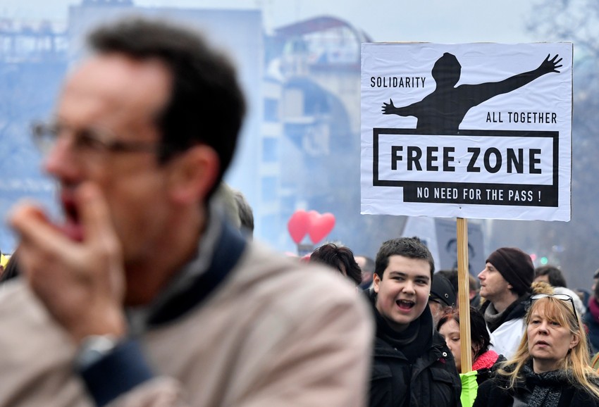 Protest u Briselu zbog kovid restrikcija