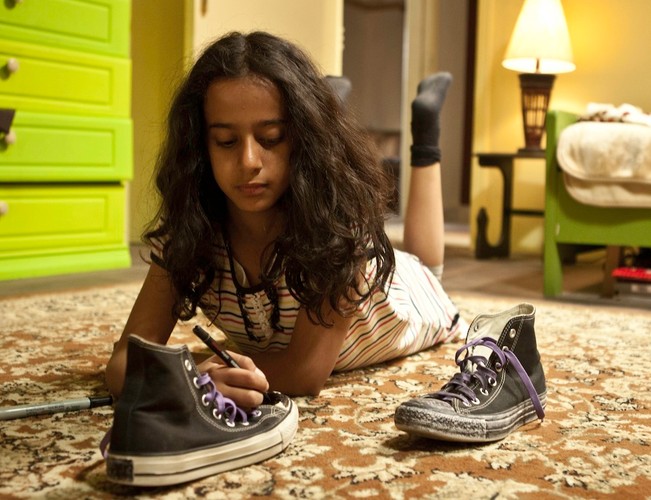 Waad Mohammed w filmie 'Dziewczynka w trampkach'