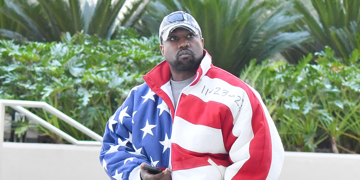 Kanye West w listopadzie 2022 r. w Los Angeles.