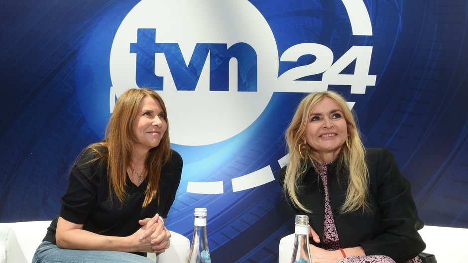 Katarzyna Kolenda-Zaleska i Monika Olejnik podczas eventu "20 lat TVN24"