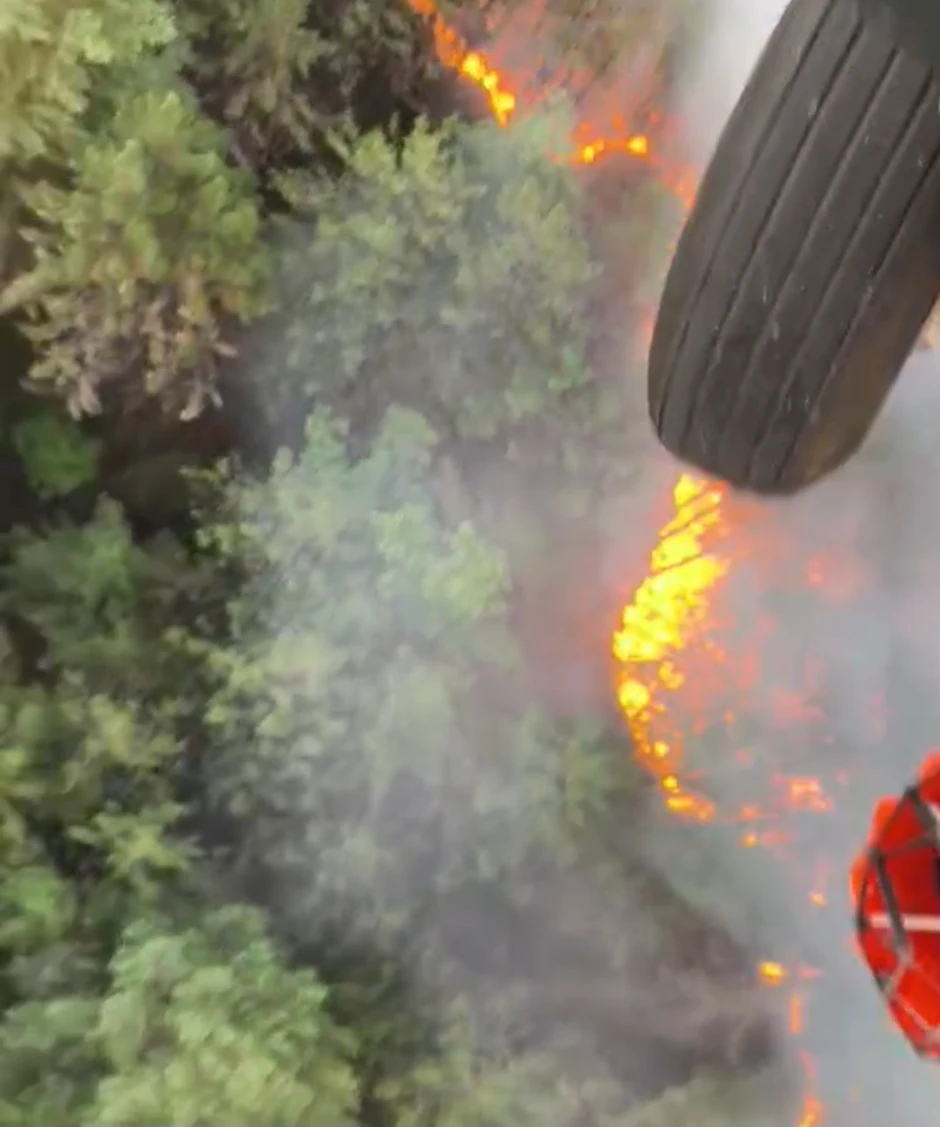 Deliblatska peščara gašenje požara iz helikoptera