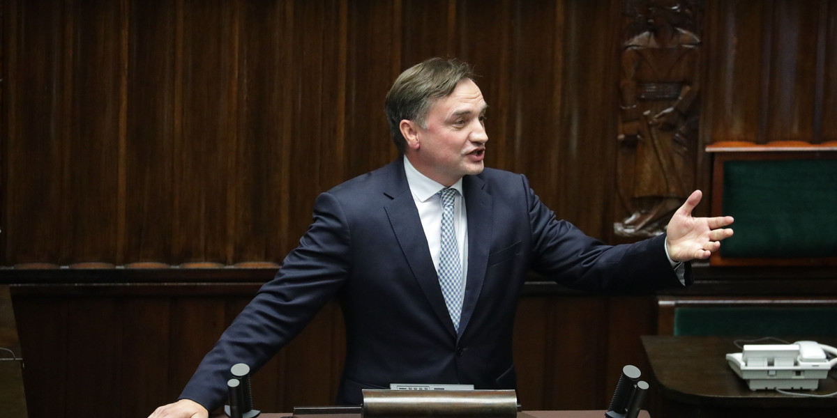 Zbigniew Ziobro podczas drugiego dnia obrad nowego Sejmu.