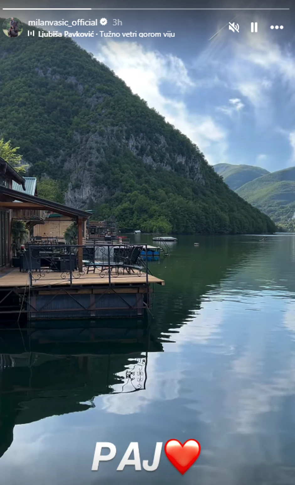 Milan Vasić na Tari