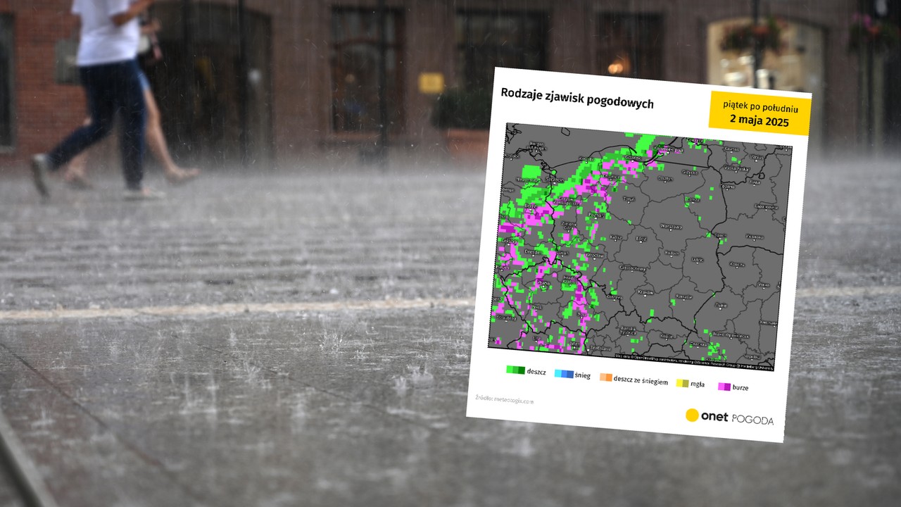 Zmiany w prognozach na weekend majowy. Burze z ulewami i gwałtowne ochłodzenie