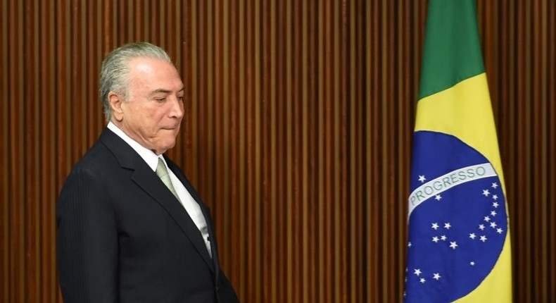 President Michel Temer has said Brazil's economy faces a meltdown without severe fiscal discipline and belt tightening