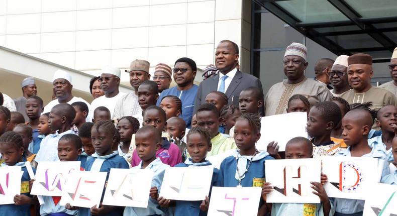 Dogara hosts students from Abuja IDP schools