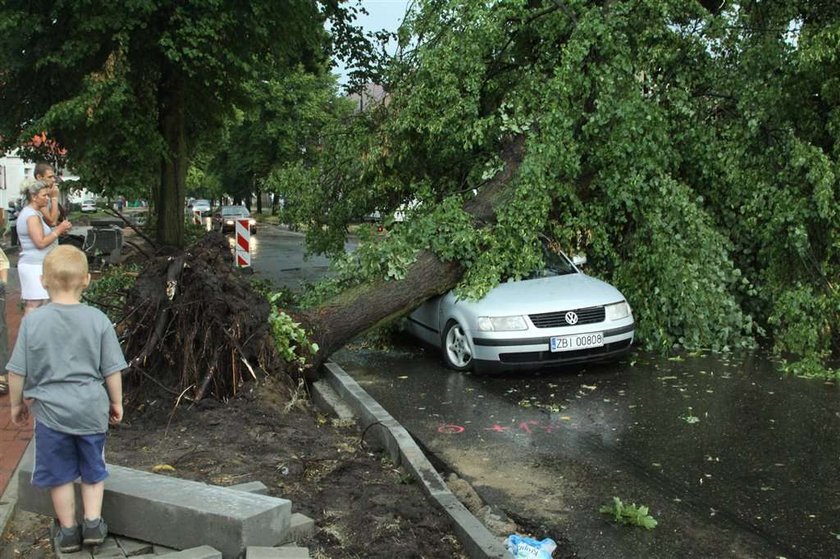 burza, gradobicie, ulewa, Białogard