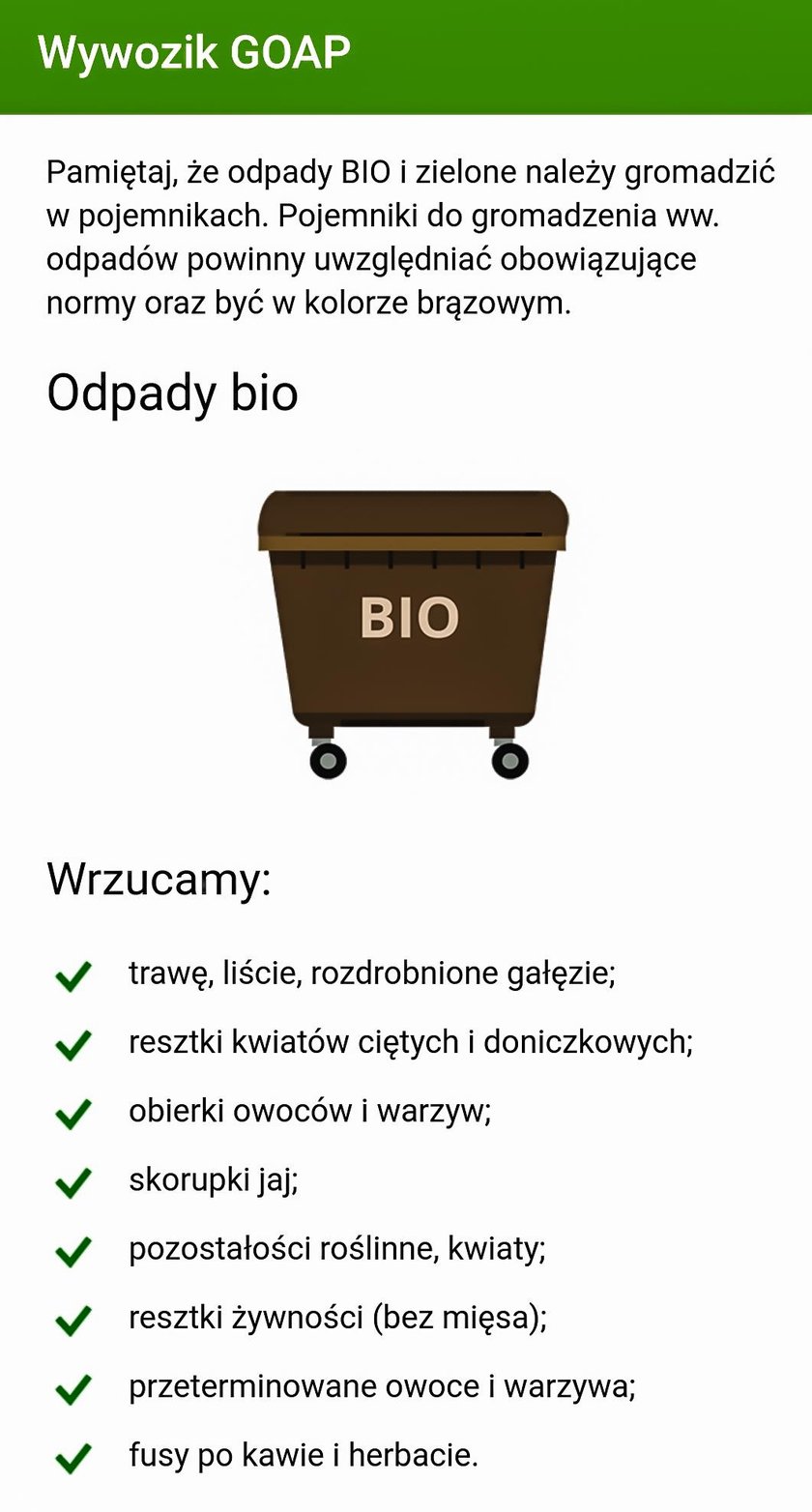 Aplikacja Wywozik przypomni o wywozie śmieci