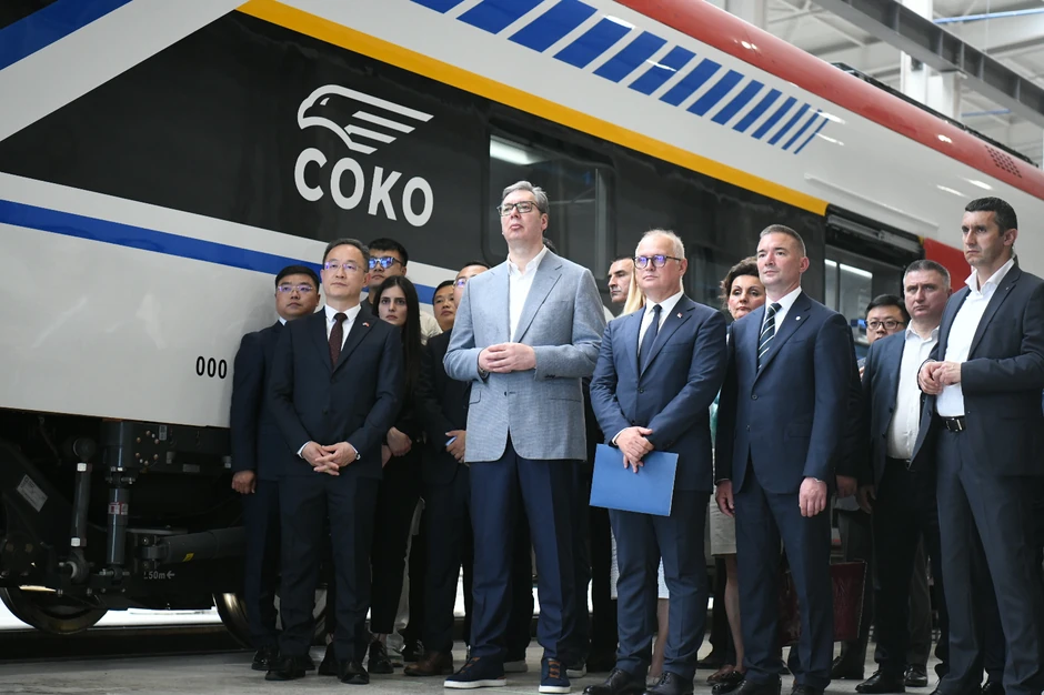 Premijerni prikaz elektromotornog voza iz Kine za brzu prugu Beograd - Budimpešta