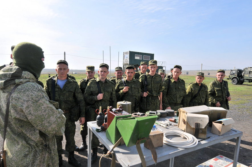 Szkolenia rosyjskich poborowych zmobilizowanych na początku października, Rostów, Rosja, 2022 r.