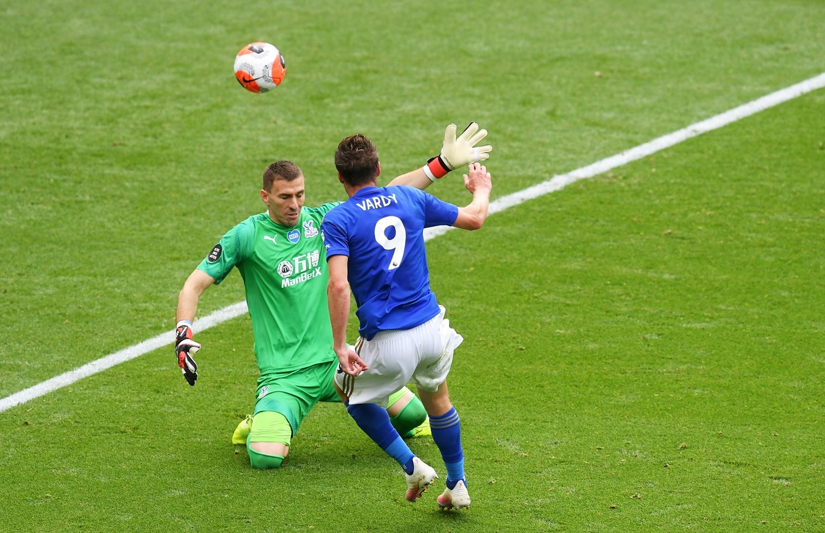 Jamie Vardy i Vicente Guaita