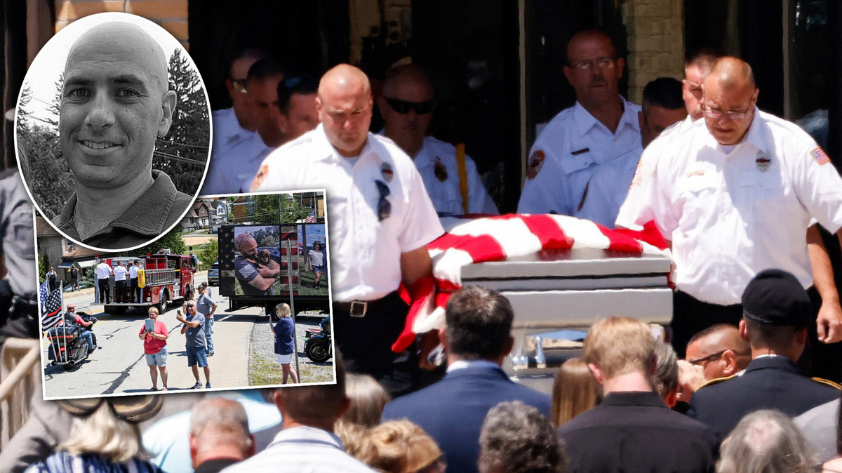 Cała Ameryka widziała śmierć tego strażaka. Jego pogrzeb wstrząsnął krajem. ZDJĘCIA