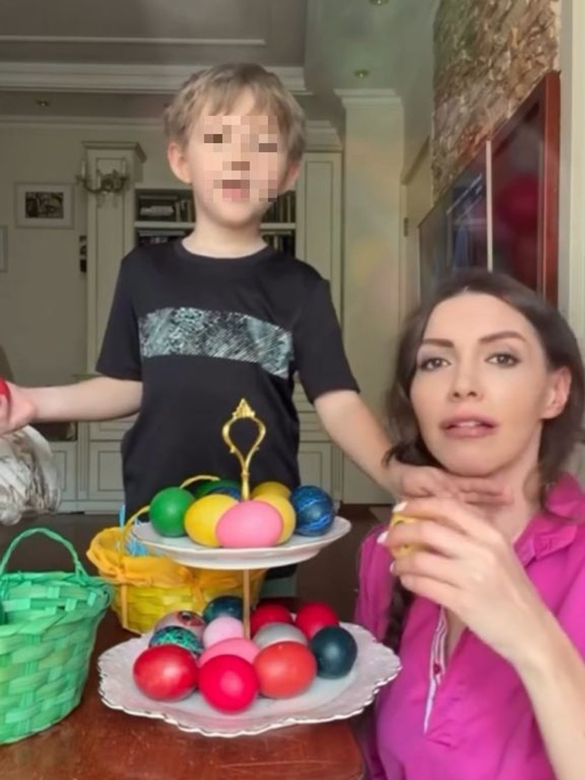 Jelena Simić sa sinom