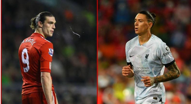 Darwin Nunez looked more like Andy Carroll on his Liverpool debut