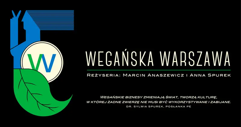 Plakat filmu &quot;Wegańska Warszawa&quot;