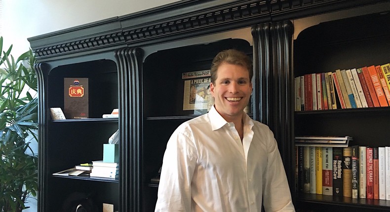 Joe Lonsdale at his office at 8VC in San Francisco.