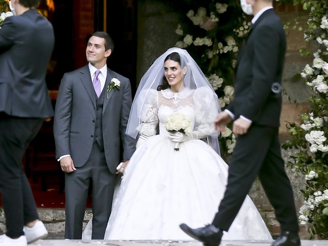 Federika Fumagali i Luiđi Berluskoni na venčanju
