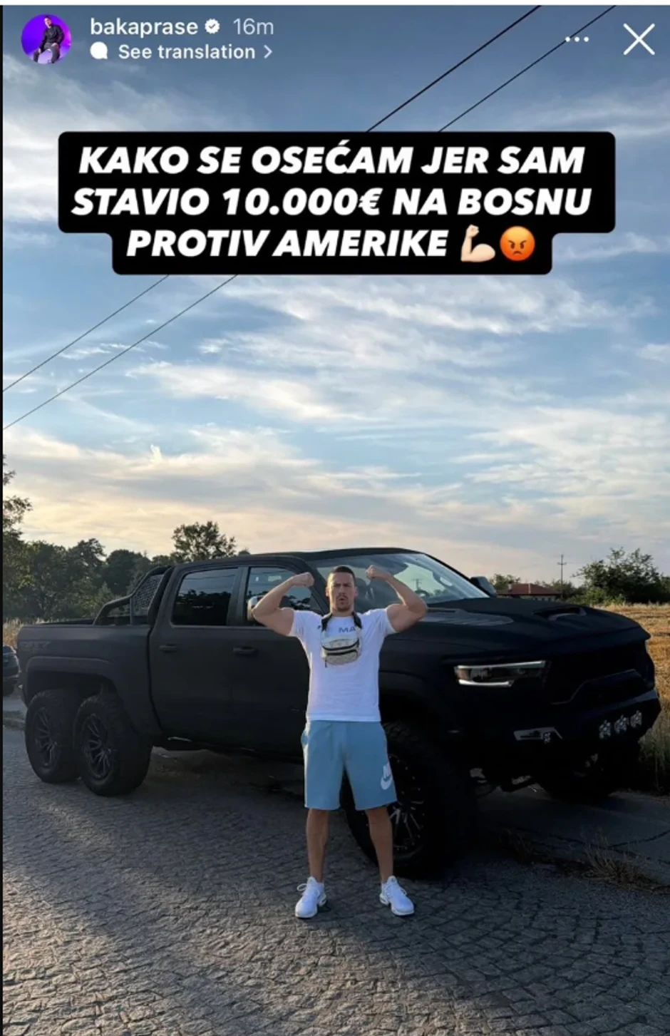 Baka Prase pred meč BiH 