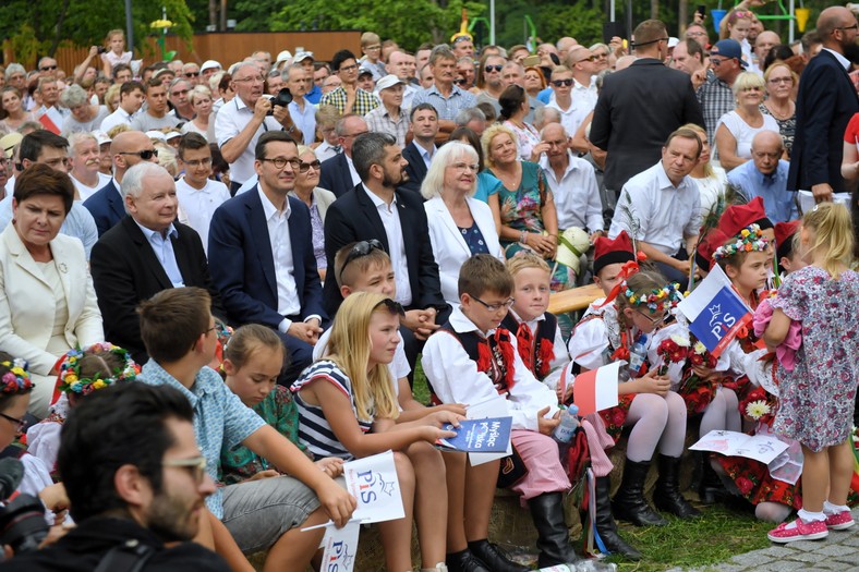 Jarosław Kaczyński, Mateusz Morawiecki, Beata Szydło