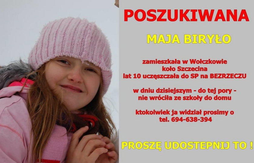 Zaginiona Maja Biryło