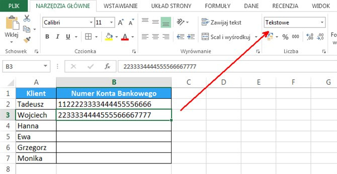 #14 Poradnik Excel: Jak wprowadzić numer konta bankowego lub inne dane,  które Excel źle interpretuje