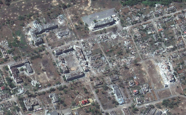 Zdjęcia satelitarne wschodniej Ukrainy