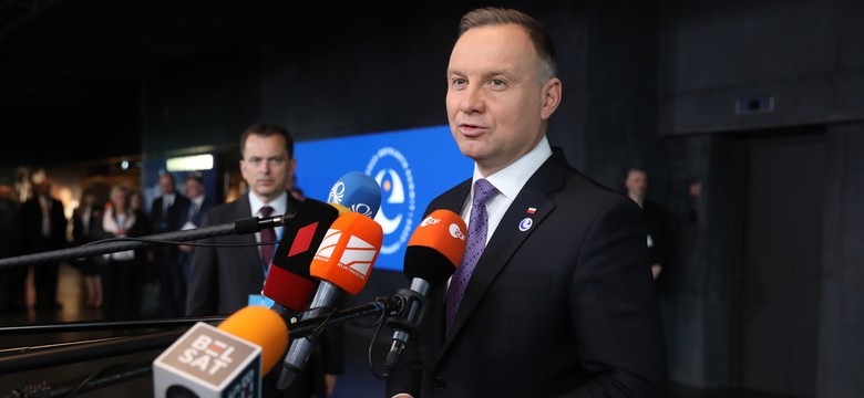 Prezydent Duda: Mamy za mało samolotów F-16, by móc przekazać je Ukrainie