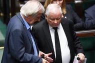 Jarosław Kaczyński i Ryszard Terlecki w Sejmie