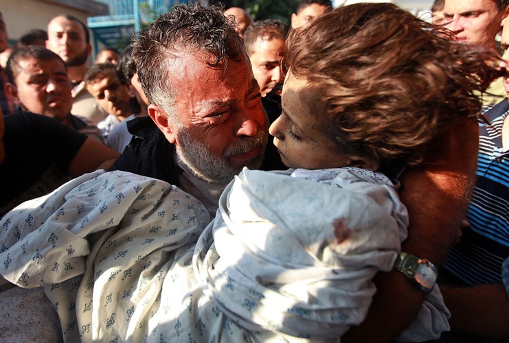 Ofiary bombardowania w Strefie Gazy