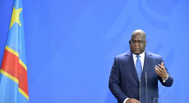 DR Congo President Felix Tshisekedi, pictured in November 2019, has vowed to enact sweeping reforms and root out corruption in the strife-torn country
