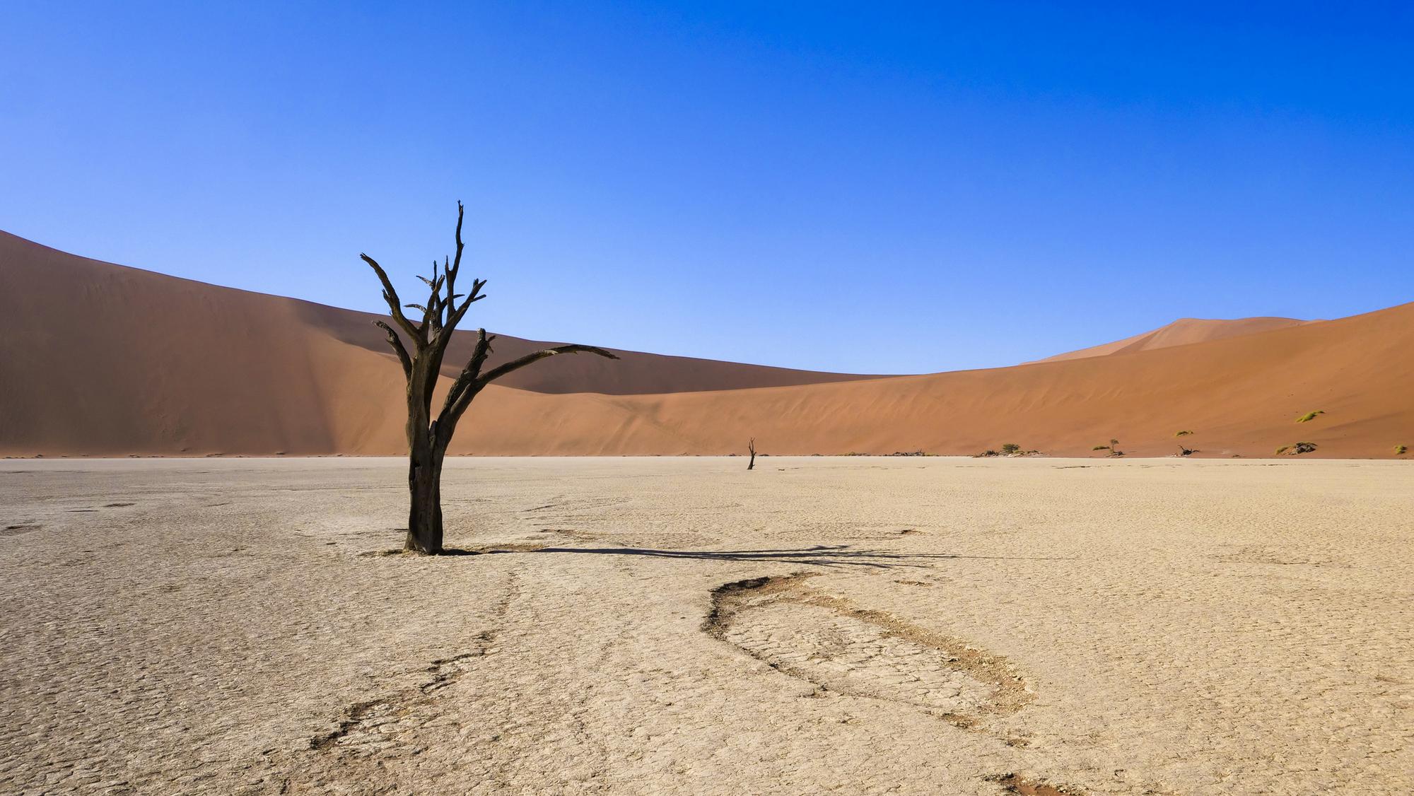 Púšť Namib v Afrike