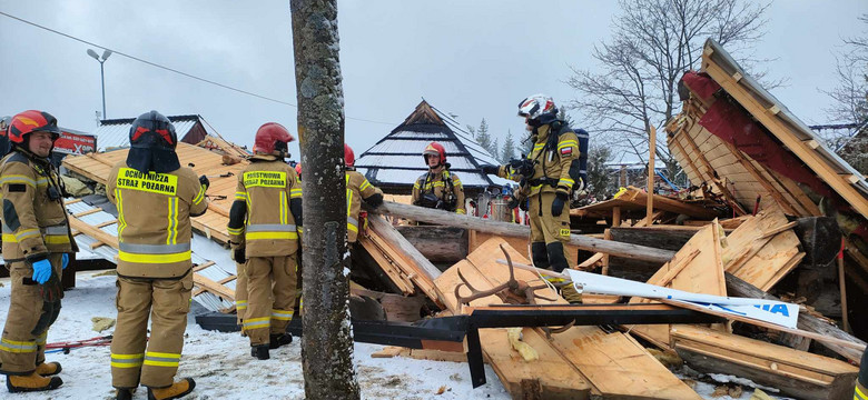 Wybuch gazu w Zakopanem. Drewniany szałas zawalił się niczym domek z kart
