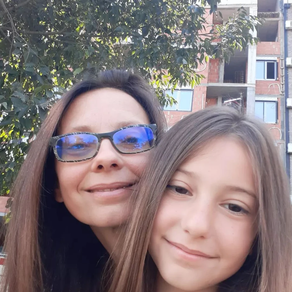 Nina i njena mama Nataša