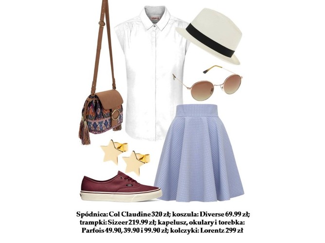 Rozkloszowane spódnice - STYLIZACJE na wiosnę 2015